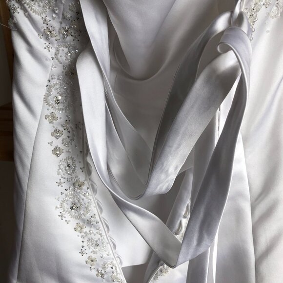 Retro strapless wedding dress - Picture 4 of 4